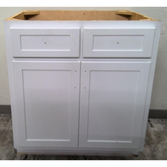 31" White Base Cabinet