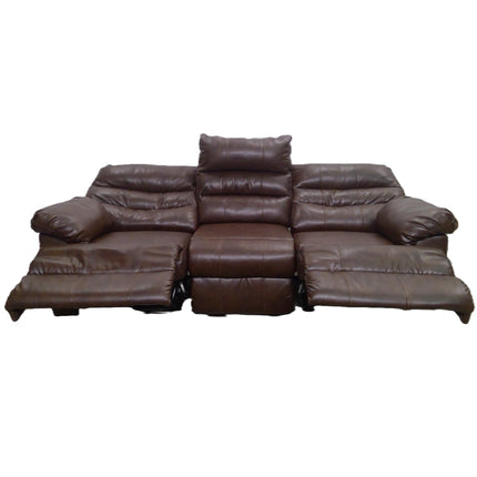 80" Brown Recliner Sofa