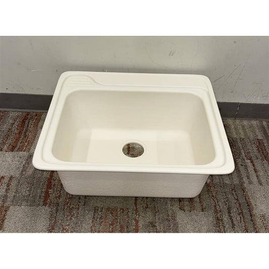 White Elkay Single Bowl Drop-in Sink
