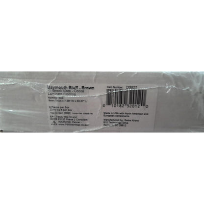 142 Square Feet of Brown Laminate Flooring (6 Boxes)