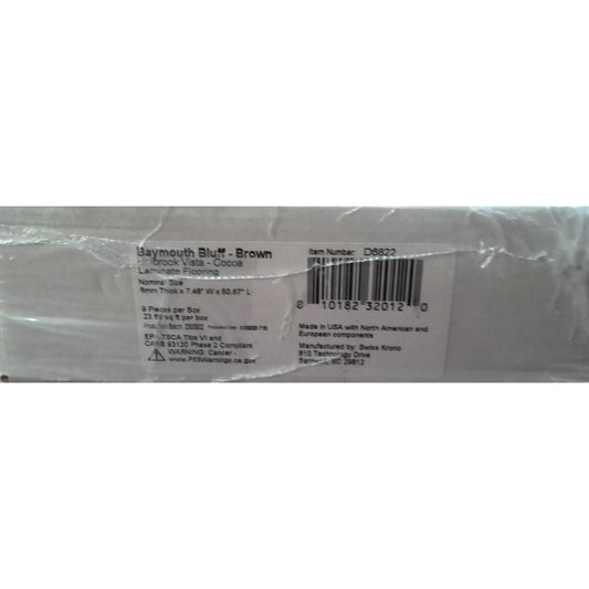 142 Square Feet of Brown Laminate Flooring (6 Boxes)