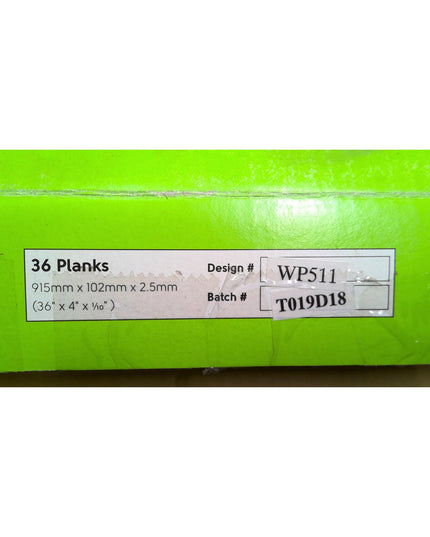 108 Square Feet of Vinyl Flooring (3 Boxes)