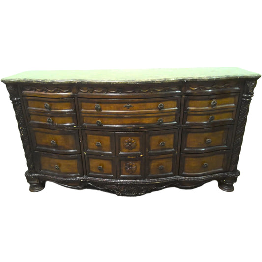 Marble-Top Triple Dresser