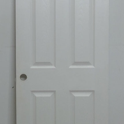 28" x 80" White 6-Panel Hollow Core Door