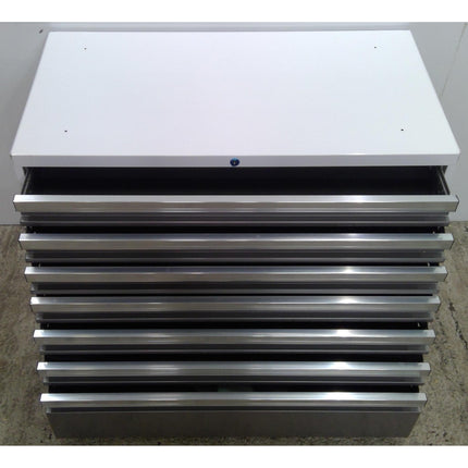 42" White Steel 7-Drawer Tool Cabinet (Added 08/14/2026)