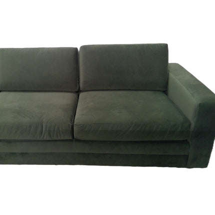 118" Velvet Hale Fir Green 2-Piece Sectional Storage Sleeper Sofa (Added 08/01/2026)