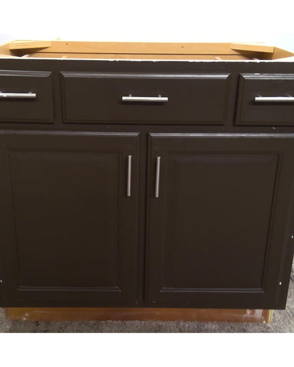 36" Brown Sink Base Cabinet