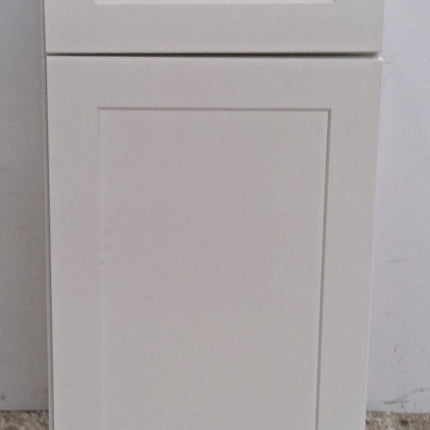 15" White 3-Drawer Base Cabinet