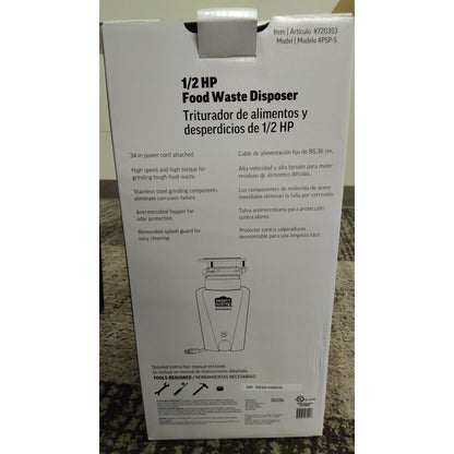 1/2 HP Food Waster Disposer