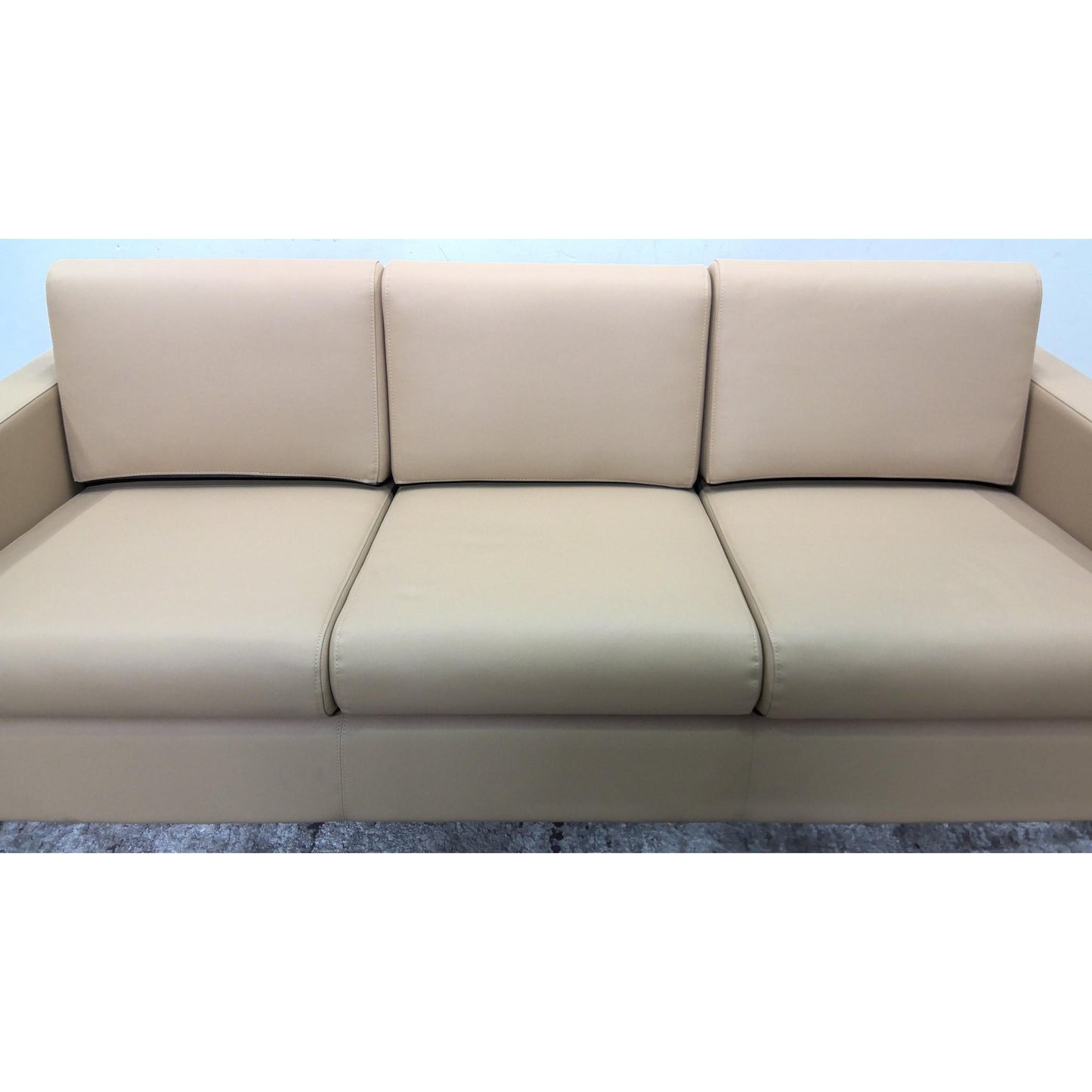 Tan Three Seat Sofa
