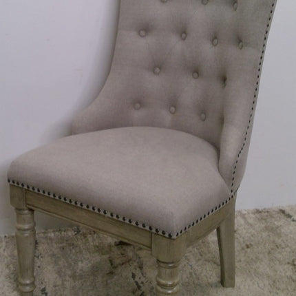 Gray Upholstered Dining Chair