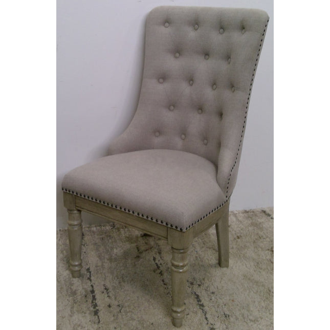 Gray Upholstered Dining Chair