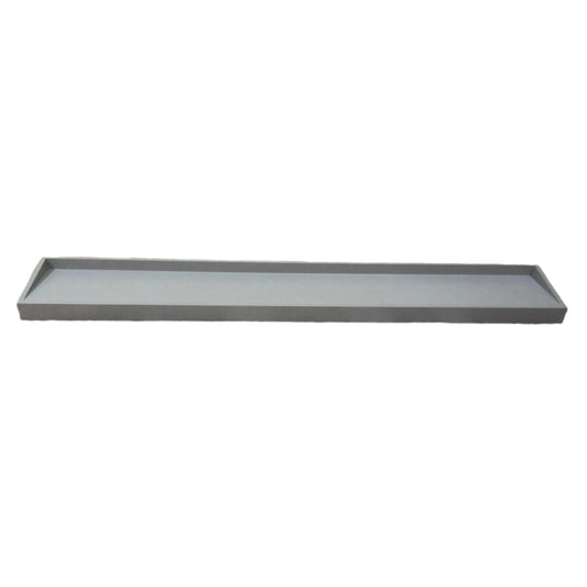 72" Floating Gray Wall Shelf