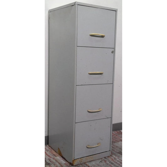 Gray 4-Drawer File Cabinet