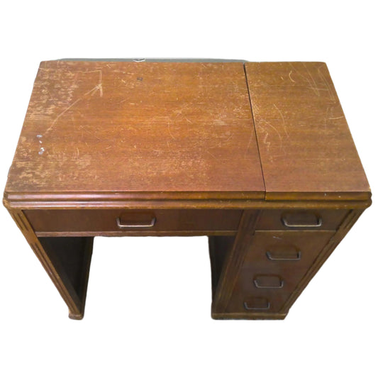 Table with Rotary Sewing Machine, top