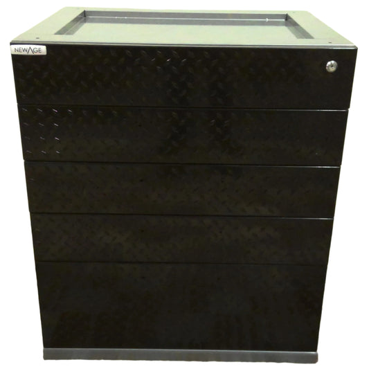 Black Diamond Plate 5-Drawer Tool Cabinet