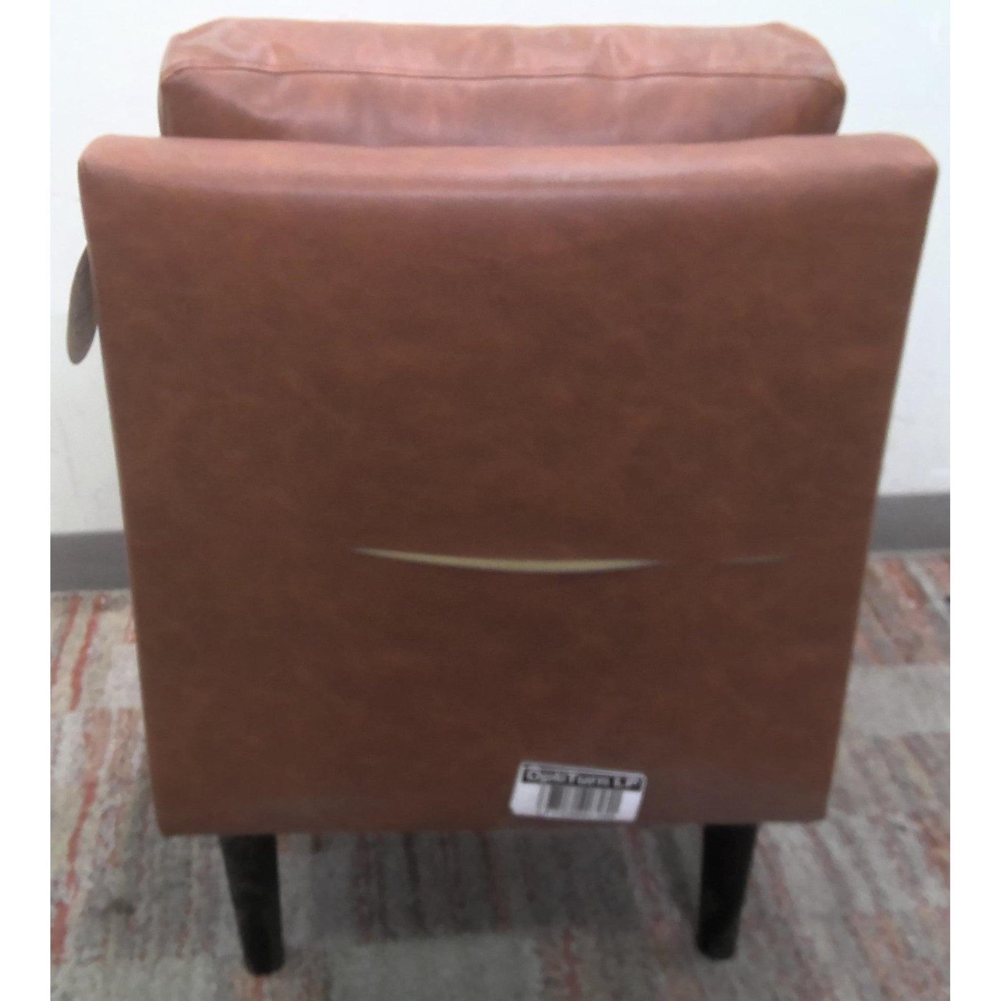 Brown Faux Leather Chair